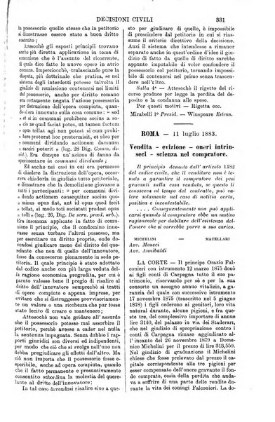 Annali della giurisprudenza italiana raccolta generale delle decisioni delle Corti di cassazione e d'appello in materia civile, criminale, commerciale, di diritto pubblico e amministrativo, e di procedura civile e penale