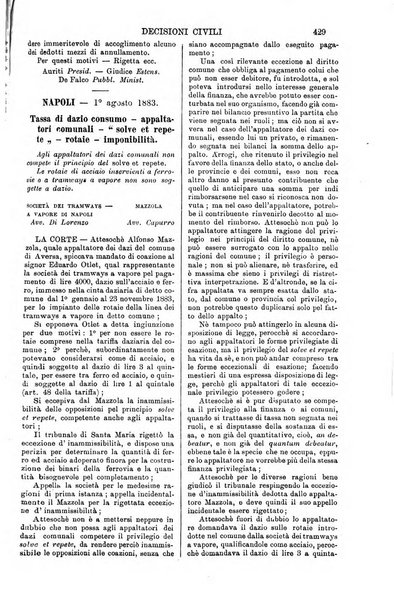 Annali della giurisprudenza italiana raccolta generale delle decisioni delle Corti di cassazione e d'appello in materia civile, criminale, commerciale, di diritto pubblico e amministrativo, e di procedura civile e penale