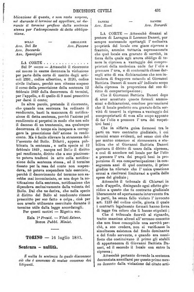 Annali della giurisprudenza italiana raccolta generale delle decisioni delle Corti di cassazione e d'appello in materia civile, criminale, commerciale, di diritto pubblico e amministrativo, e di procedura civile e penale