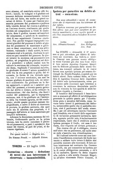 Annali della giurisprudenza italiana raccolta generale delle decisioni delle Corti di cassazione e d'appello in materia civile, criminale, commerciale, di diritto pubblico e amministrativo, e di procedura civile e penale