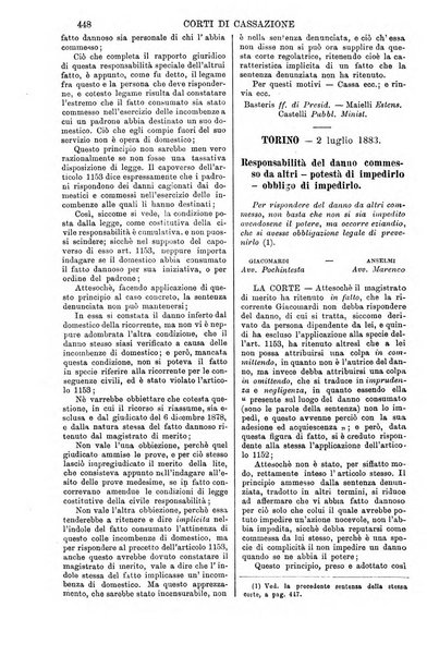 Annali della giurisprudenza italiana raccolta generale delle decisioni delle Corti di cassazione e d'appello in materia civile, criminale, commerciale, di diritto pubblico e amministrativo, e di procedura civile e penale