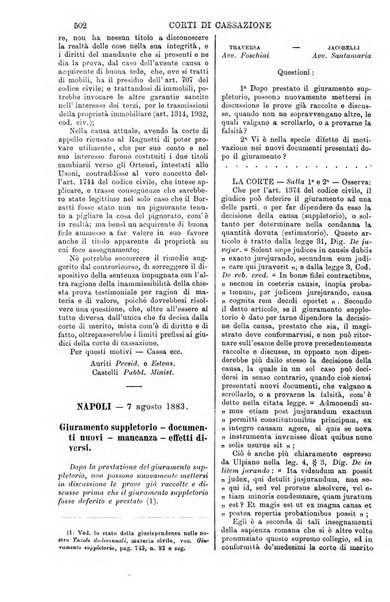 Annali della giurisprudenza italiana raccolta generale delle decisioni delle Corti di cassazione e d'appello in materia civile, criminale, commerciale, di diritto pubblico e amministrativo, e di procedura civile e penale