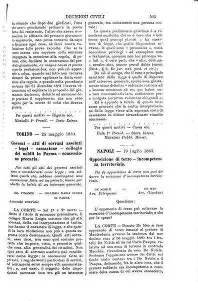 Annali della giurisprudenza italiana raccolta generale delle decisioni delle Corti di cassazione e d'appello in materia civile, criminale, commerciale, di diritto pubblico e amministrativo, e di procedura civile e penale