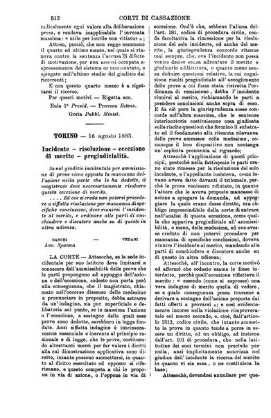 Annali della giurisprudenza italiana raccolta generale delle decisioni delle Corti di cassazione e d'appello in materia civile, criminale, commerciale, di diritto pubblico e amministrativo, e di procedura civile e penale