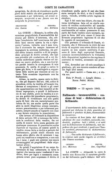 Annali della giurisprudenza italiana raccolta generale delle decisioni delle Corti di cassazione e d'appello in materia civile, criminale, commerciale, di diritto pubblico e amministrativo, e di procedura civile e penale