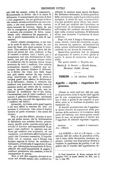 Annali della giurisprudenza italiana raccolta generale delle decisioni delle Corti di cassazione e d'appello in materia civile, criminale, commerciale, di diritto pubblico e amministrativo, e di procedura civile e penale