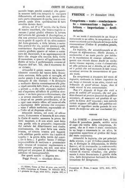 Annali della giurisprudenza italiana raccolta generale delle decisioni delle Corti di cassazione e d'appello in materia civile, criminale, commerciale, di diritto pubblico e amministrativo, e di procedura civile e penale