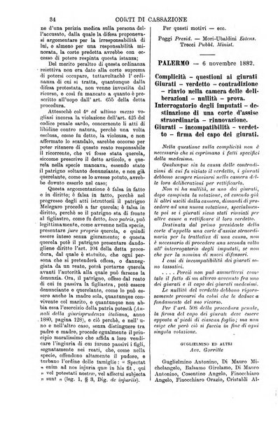 Annali della giurisprudenza italiana raccolta generale delle decisioni delle Corti di cassazione e d'appello in materia civile, criminale, commerciale, di diritto pubblico e amministrativo, e di procedura civile e penale