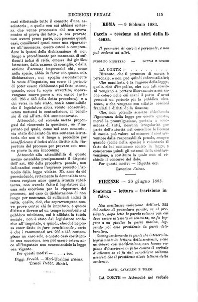 Annali della giurisprudenza italiana raccolta generale delle decisioni delle Corti di cassazione e d'appello in materia civile, criminale, commerciale, di diritto pubblico e amministrativo, e di procedura civile e penale