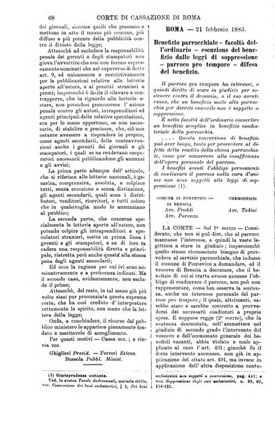 Annali della giurisprudenza italiana raccolta generale delle decisioni delle Corti di cassazione e d'appello in materia civile, criminale, commerciale, di diritto pubblico e amministrativo, e di procedura civile e penale