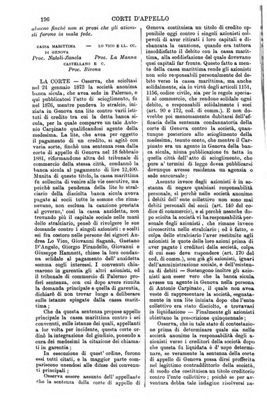 Annali della giurisprudenza italiana raccolta generale delle decisioni delle Corti di cassazione e d'appello in materia civile, criminale, commerciale, di diritto pubblico e amministrativo, e di procedura civile e penale