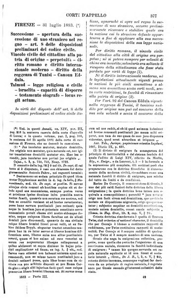 Annali della giurisprudenza italiana raccolta generale delle decisioni delle Corti di cassazione e d'appello in materia civile, criminale, commerciale, di diritto pubblico e amministrativo, e di procedura civile e penale