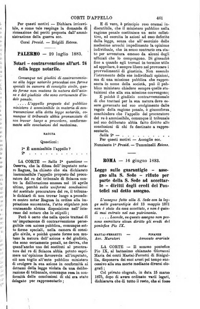 Annali della giurisprudenza italiana raccolta generale delle decisioni delle Corti di cassazione e d'appello in materia civile, criminale, commerciale, di diritto pubblico e amministrativo, e di procedura civile e penale