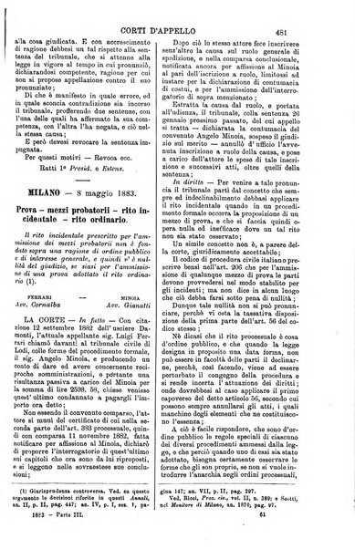 Annali della giurisprudenza italiana raccolta generale delle decisioni delle Corti di cassazione e d'appello in materia civile, criminale, commerciale, di diritto pubblico e amministrativo, e di procedura civile e penale