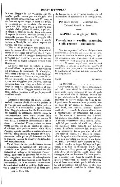 Annali della giurisprudenza italiana raccolta generale delle decisioni delle Corti di cassazione e d'appello in materia civile, criminale, commerciale, di diritto pubblico e amministrativo, e di procedura civile e penale