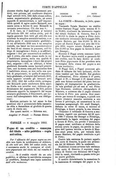 Annali della giurisprudenza italiana raccolta generale delle decisioni delle Corti di cassazione e d'appello in materia civile, criminale, commerciale, di diritto pubblico e amministrativo, e di procedura civile e penale