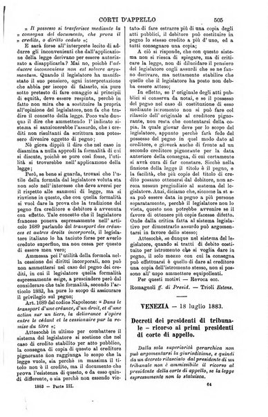 Annali della giurisprudenza italiana raccolta generale delle decisioni delle Corti di cassazione e d'appello in materia civile, criminale, commerciale, di diritto pubblico e amministrativo, e di procedura civile e penale