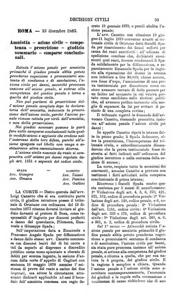 Annali della giurisprudenza italiana raccolta generale delle decisioni delle Corti di cassazione e d'appello in materia civile, criminale, commerciale, di diritto pubblico e amministrativo, e di procedura civile e penale