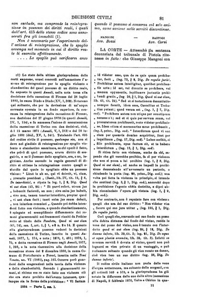 Annali della giurisprudenza italiana raccolta generale delle decisioni delle Corti di cassazione e d'appello in materia civile, criminale, commerciale, di diritto pubblico e amministrativo, e di procedura civile e penale