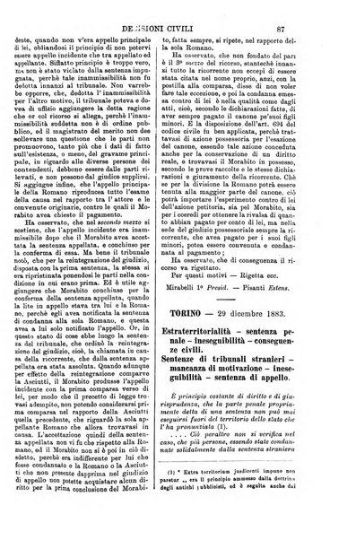 Annali della giurisprudenza italiana raccolta generale delle decisioni delle Corti di cassazione e d'appello in materia civile, criminale, commerciale, di diritto pubblico e amministrativo, e di procedura civile e penale