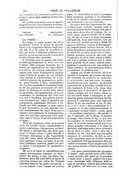 Annali della giurisprudenza italiana raccolta generale delle decisioni delle Corti di cassazione e d'appello in materia civile, criminale, commerciale, di diritto pubblico e amministrativo, e di procedura civile e penale