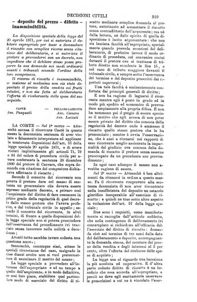 Annali della giurisprudenza italiana raccolta generale delle decisioni delle Corti di cassazione e d'appello in materia civile, criminale, commerciale, di diritto pubblico e amministrativo, e di procedura civile e penale