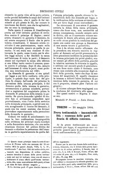 Annali della giurisprudenza italiana raccolta generale delle decisioni delle Corti di cassazione e d'appello in materia civile, criminale, commerciale, di diritto pubblico e amministrativo, e di procedura civile e penale