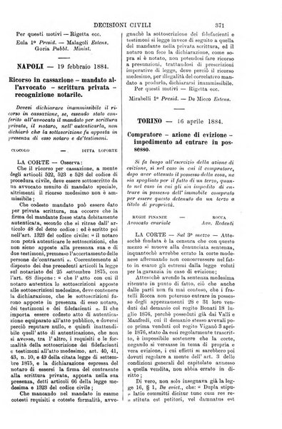 Annali della giurisprudenza italiana raccolta generale delle decisioni delle Corti di cassazione e d'appello in materia civile, criminale, commerciale, di diritto pubblico e amministrativo, e di procedura civile e penale