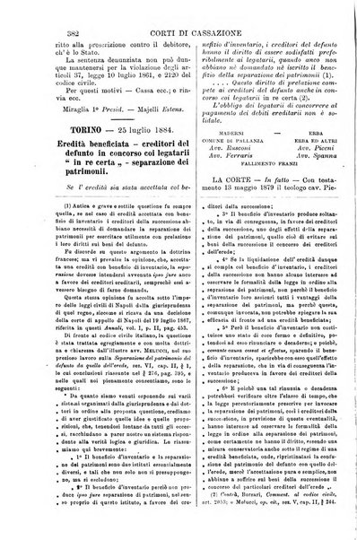 Annali della giurisprudenza italiana raccolta generale delle decisioni delle Corti di cassazione e d'appello in materia civile, criminale, commerciale, di diritto pubblico e amministrativo, e di procedura civile e penale