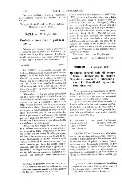 Annali della giurisprudenza italiana raccolta generale delle decisioni delle Corti di cassazione e d'appello in materia civile, criminale, commerciale, di diritto pubblico e amministrativo, e di procedura civile e penale