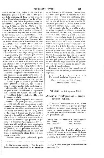 Annali della giurisprudenza italiana raccolta generale delle decisioni delle Corti di cassazione e d'appello in materia civile, criminale, commerciale, di diritto pubblico e amministrativo, e di procedura civile e penale