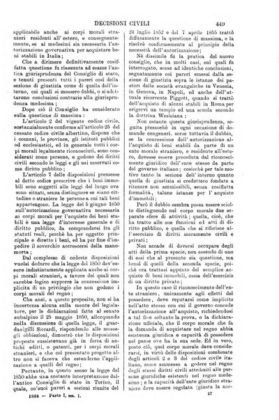 Annali della giurisprudenza italiana raccolta generale delle decisioni delle Corti di cassazione e d'appello in materia civile, criminale, commerciale, di diritto pubblico e amministrativo, e di procedura civile e penale