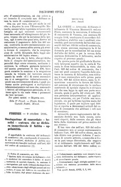 Annali della giurisprudenza italiana raccolta generale delle decisioni delle Corti di cassazione e d'appello in materia civile, criminale, commerciale, di diritto pubblico e amministrativo, e di procedura civile e penale