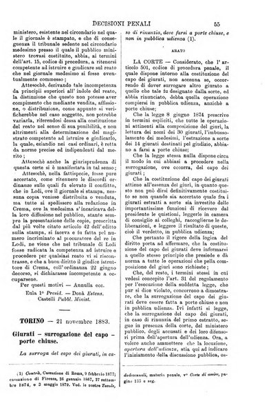 Annali della giurisprudenza italiana raccolta generale delle decisioni delle Corti di cassazione e d'appello in materia civile, criminale, commerciale, di diritto pubblico e amministrativo, e di procedura civile e penale