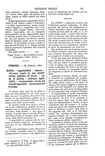 Annali della giurisprudenza italiana raccolta generale delle decisioni delle Corti di cassazione e d'appello in materia civile, criminale, commerciale, di diritto pubblico e amministrativo, e di procedura civile e penale