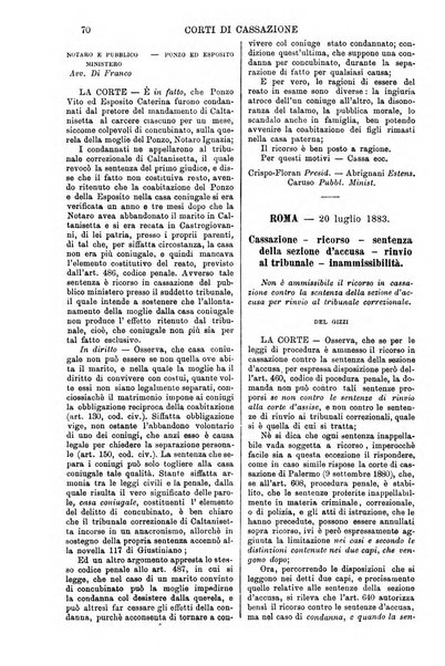 Annali della giurisprudenza italiana raccolta generale delle decisioni delle Corti di cassazione e d'appello in materia civile, criminale, commerciale, di diritto pubblico e amministrativo, e di procedura civile e penale