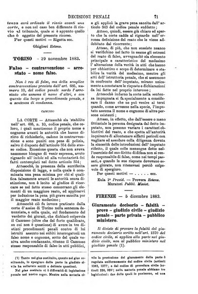 Annali della giurisprudenza italiana raccolta generale delle decisioni delle Corti di cassazione e d'appello in materia civile, criminale, commerciale, di diritto pubblico e amministrativo, e di procedura civile e penale