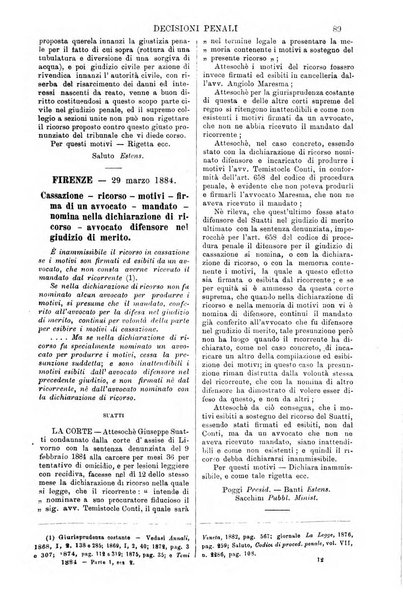 Annali della giurisprudenza italiana raccolta generale delle decisioni delle Corti di cassazione e d'appello in materia civile, criminale, commerciale, di diritto pubblico e amministrativo, e di procedura civile e penale