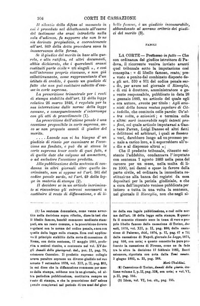 Annali della giurisprudenza italiana raccolta generale delle decisioni delle Corti di cassazione e d'appello in materia civile, criminale, commerciale, di diritto pubblico e amministrativo, e di procedura civile e penale