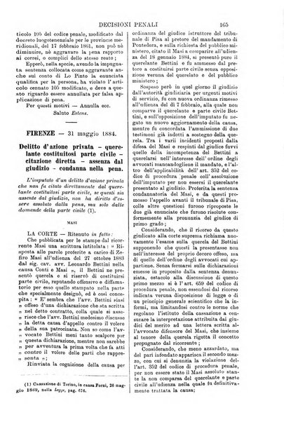 Annali della giurisprudenza italiana raccolta generale delle decisioni delle Corti di cassazione e d'appello in materia civile, criminale, commerciale, di diritto pubblico e amministrativo, e di procedura civile e penale