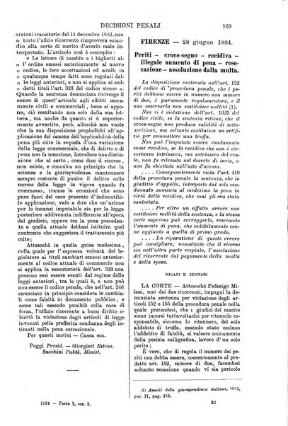 Annali della giurisprudenza italiana raccolta generale delle decisioni delle Corti di cassazione e d'appello in materia civile, criminale, commerciale, di diritto pubblico e amministrativo, e di procedura civile e penale