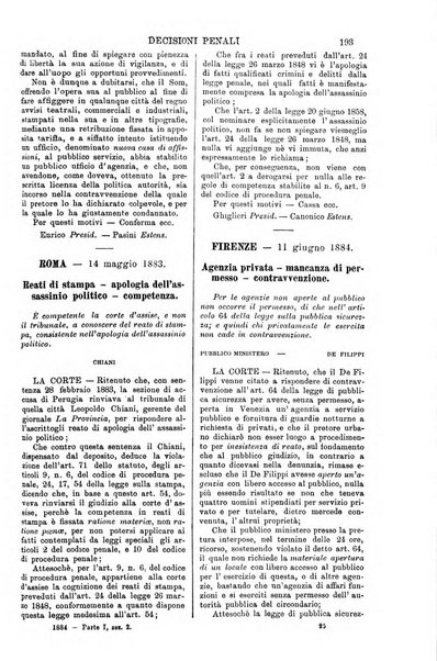 Annali della giurisprudenza italiana raccolta generale delle decisioni delle Corti di cassazione e d'appello in materia civile, criminale, commerciale, di diritto pubblico e amministrativo, e di procedura civile e penale