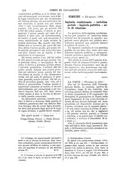 Annali della giurisprudenza italiana raccolta generale delle decisioni delle Corti di cassazione e d'appello in materia civile, criminale, commerciale, di diritto pubblico e amministrativo, e di procedura civile e penale