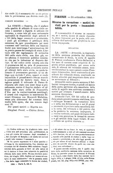 Annali della giurisprudenza italiana raccolta generale delle decisioni delle Corti di cassazione e d'appello in materia civile, criminale, commerciale, di diritto pubblico e amministrativo, e di procedura civile e penale