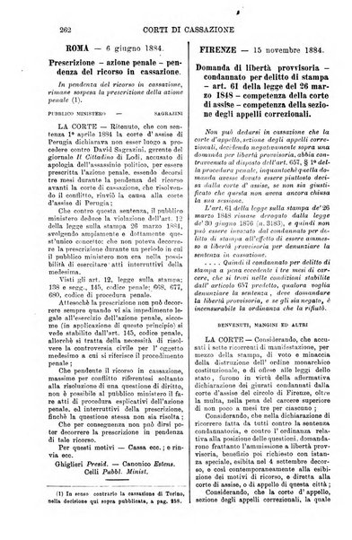 Annali della giurisprudenza italiana raccolta generale delle decisioni delle Corti di cassazione e d'appello in materia civile, criminale, commerciale, di diritto pubblico e amministrativo, e di procedura civile e penale