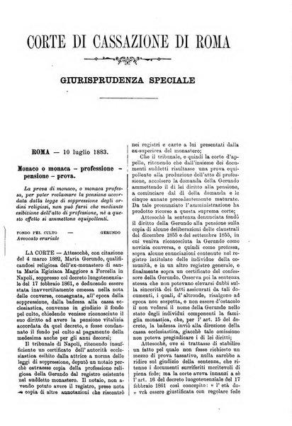 Annali della giurisprudenza italiana raccolta generale delle decisioni delle Corti di cassazione e d'appello in materia civile, criminale, commerciale, di diritto pubblico e amministrativo, e di procedura civile e penale