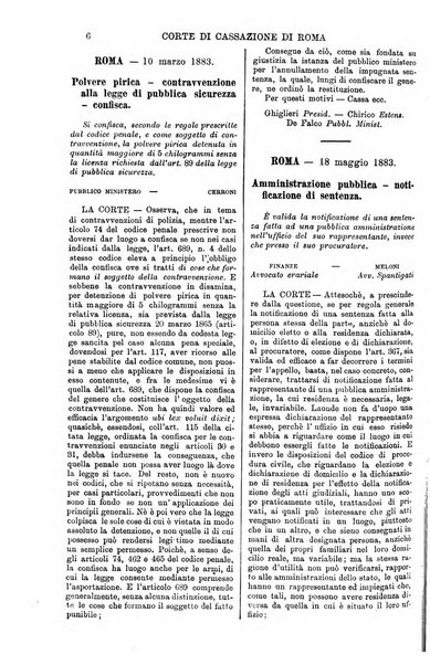 Annali della giurisprudenza italiana raccolta generale delle decisioni delle Corti di cassazione e d'appello in materia civile, criminale, commerciale, di diritto pubblico e amministrativo, e di procedura civile e penale