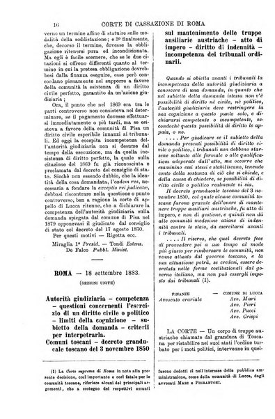 Annali della giurisprudenza italiana raccolta generale delle decisioni delle Corti di cassazione e d'appello in materia civile, criminale, commerciale, di diritto pubblico e amministrativo, e di procedura civile e penale