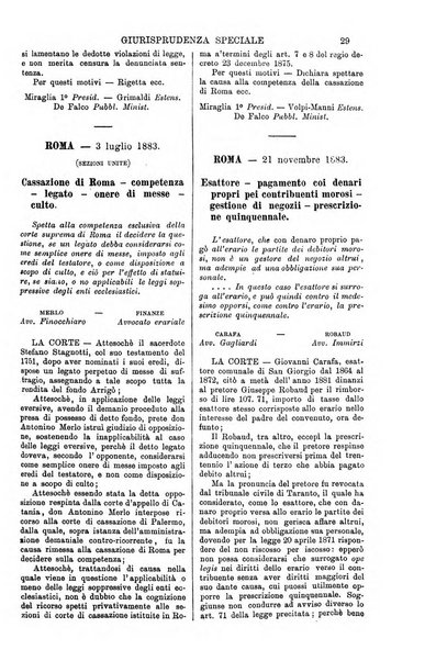 Annali della giurisprudenza italiana raccolta generale delle decisioni delle Corti di cassazione e d'appello in materia civile, criminale, commerciale, di diritto pubblico e amministrativo, e di procedura civile e penale