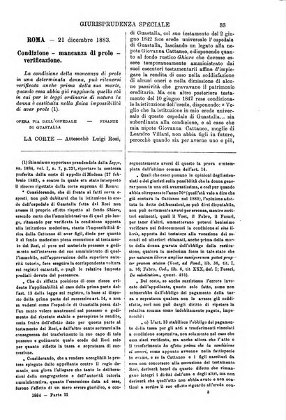 Annali della giurisprudenza italiana raccolta generale delle decisioni delle Corti di cassazione e d'appello in materia civile, criminale, commerciale, di diritto pubblico e amministrativo, e di procedura civile e penale